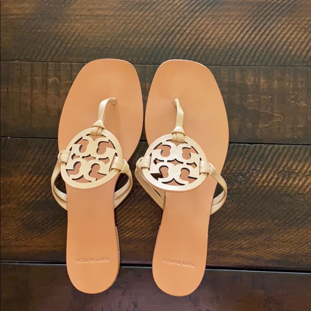 Tory Burch square toe Miller sandals